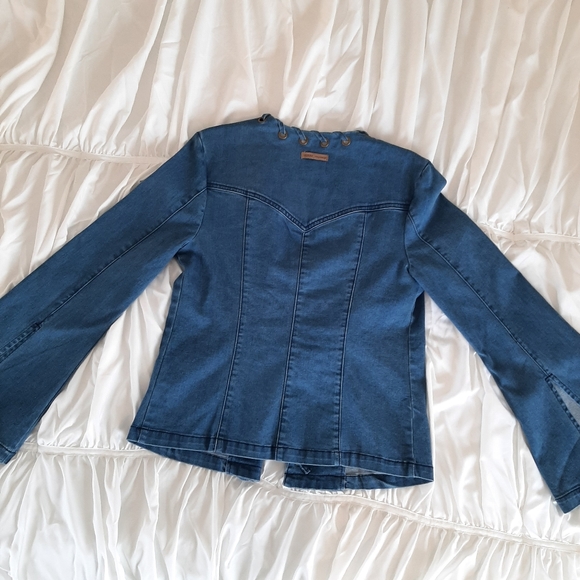 GUESS Boho Bell Sleeved Jean Jacket | Size Small - Picture 4 of 6